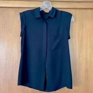Black cap sleeve blouse  
